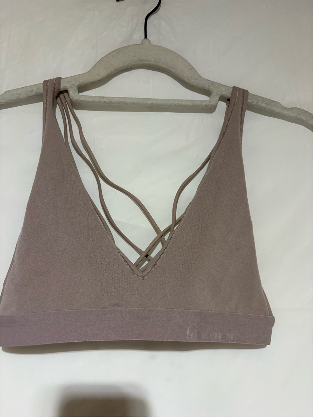 lululemon athletica Strappy V-Neck Bralette in Mauve